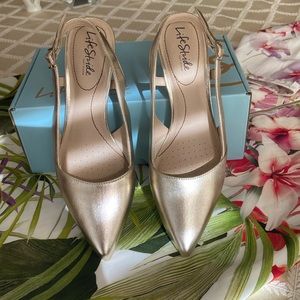 💐Brand New in box Sz 8 Platino sling back Life Stride dress shoes.Padded insoles